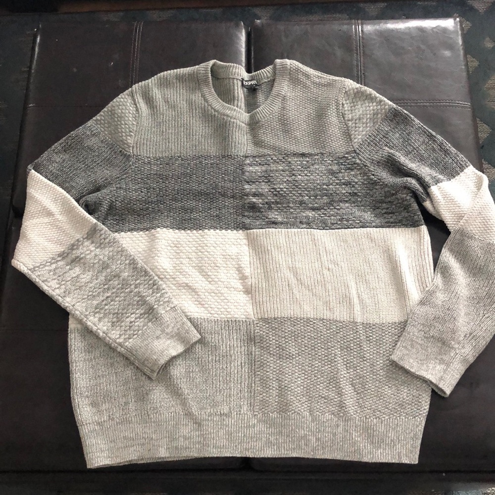 NWOT Express Patchwork Knit Sweater